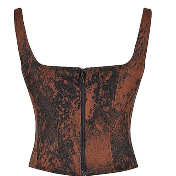 House of CB Rafa corset in rust size XS. New - Picture 7 of 8